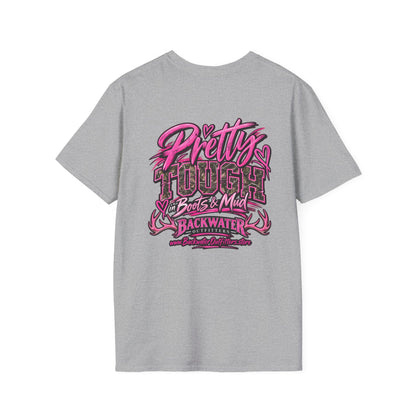 Women Backwater Outfitters "Pretty Tough" Fishing T-Shirt Printify