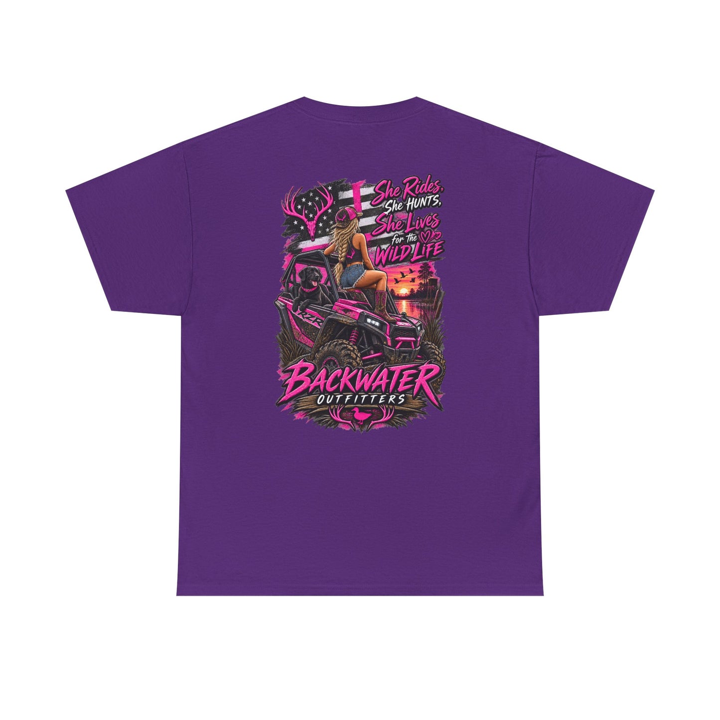 Backwater Bayou Graphic Tee — "Backwater Buttwhips" Outdoor Fishing & Hunting Shirt