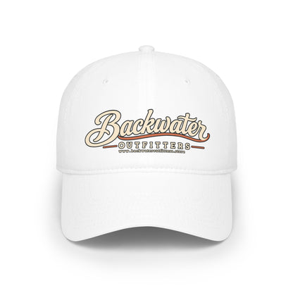 Backwater Outfitters Low Profile Baseball Cap – Retro Script Outdoor Hat