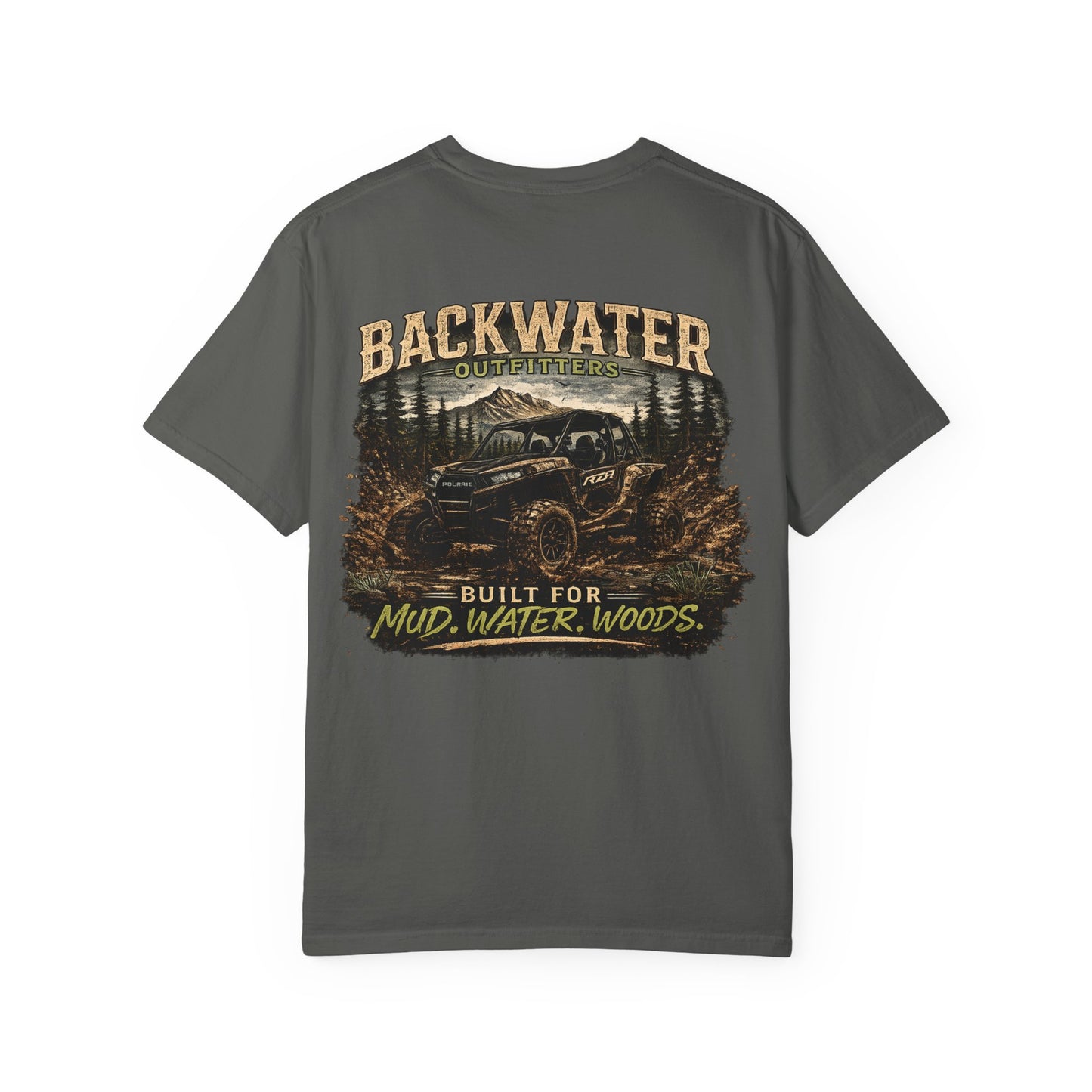 Backwater Offroad T-Shirt — "Built for Mud, Water, Woods" Graphic Tee