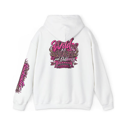 Backwater 'Wild At Heart' Hoodie – Outdoors Adventure Pullover Printify