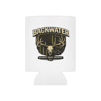 Backwater Outfitters Can Cooler – 'Silence. Hunt. Repeat.' Hunting Drink Koozie