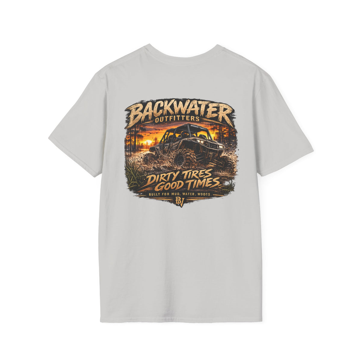 Backwater Outfitters Buggy T-Shirt — Vintage Sunset Fishing & Outdoors Tee