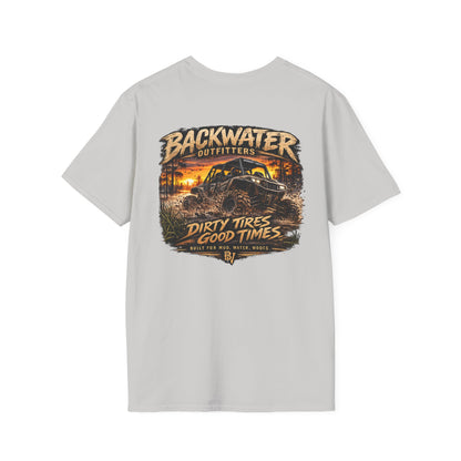 Backwater Outfitters Buggy T-Shirt — Vintage Sunset Fishing & Outdoors Tee
