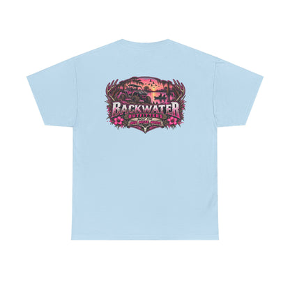 Backwater Sunset Tee — Coastal Fishing & Outdoors Graphic T-Shirt
