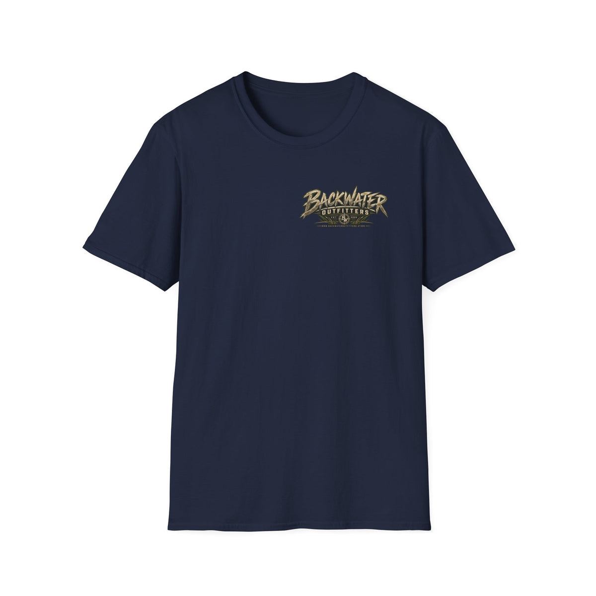 Backwater Outfitters T-Shirt – Sunset Marsh Fishing Tee Printify