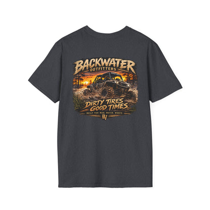 Backwater Outfitters Buggy T-Shirt — Vintage Sunset Fishing & Outdoors Tee