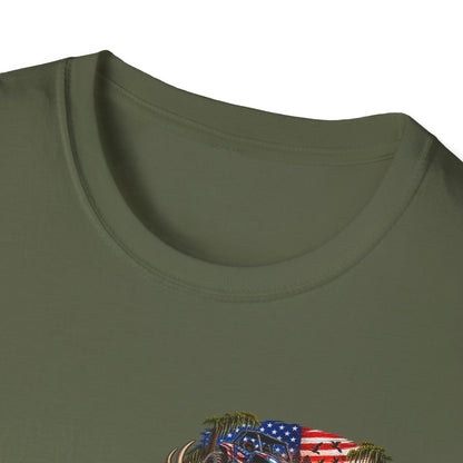 Hooked on Backwater Fishing T-Shirt — Bass Angler Graphic Tee Printify