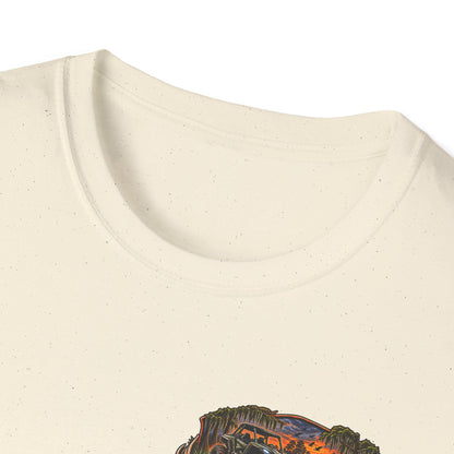 Backwater Outfitters Fishing T-Shirt — Outdoor Sunset Graphic Tee Printify