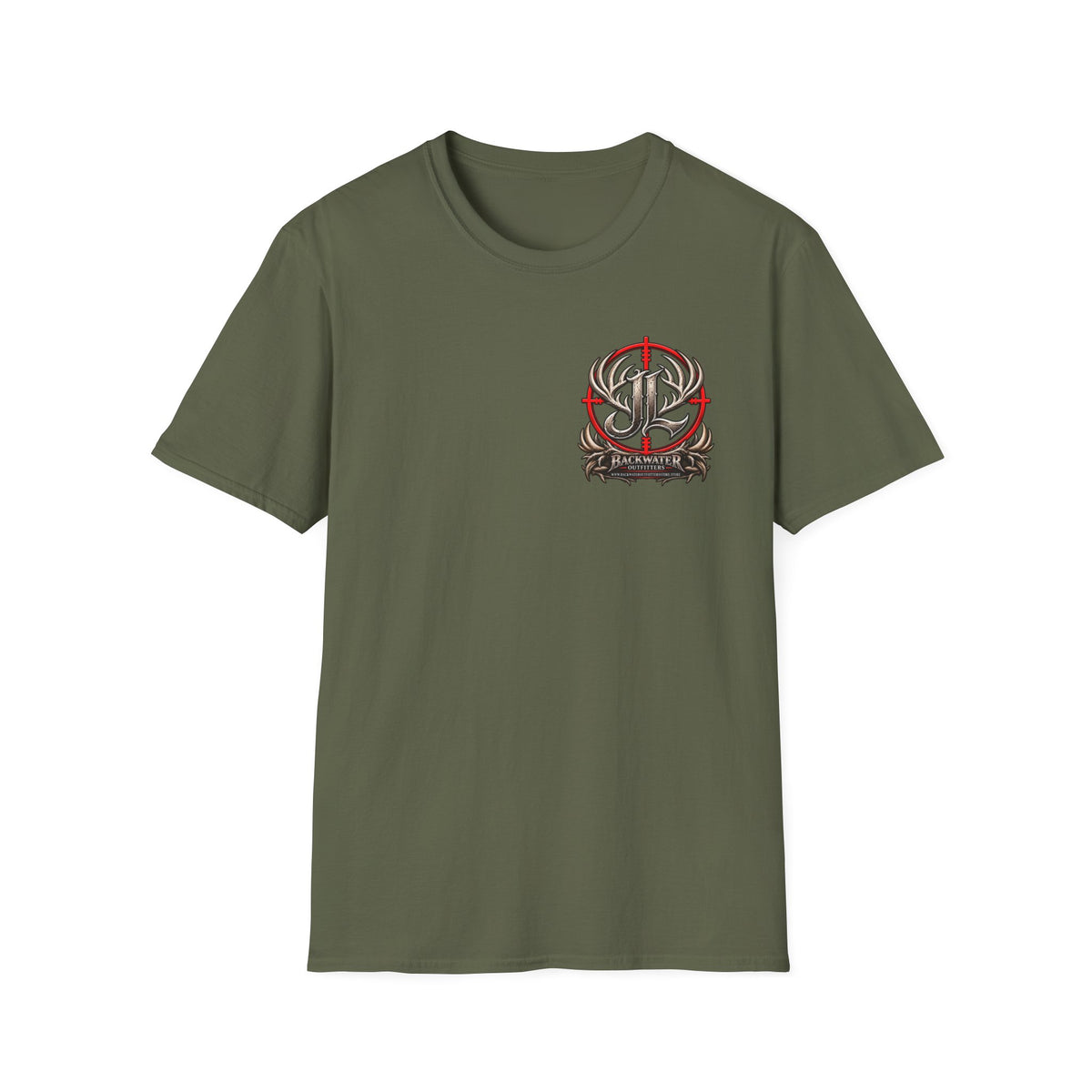 James Luker Indiana Creek Water Graphic T-Shirt — Backwater Outfitters Outdoor Tee Printify