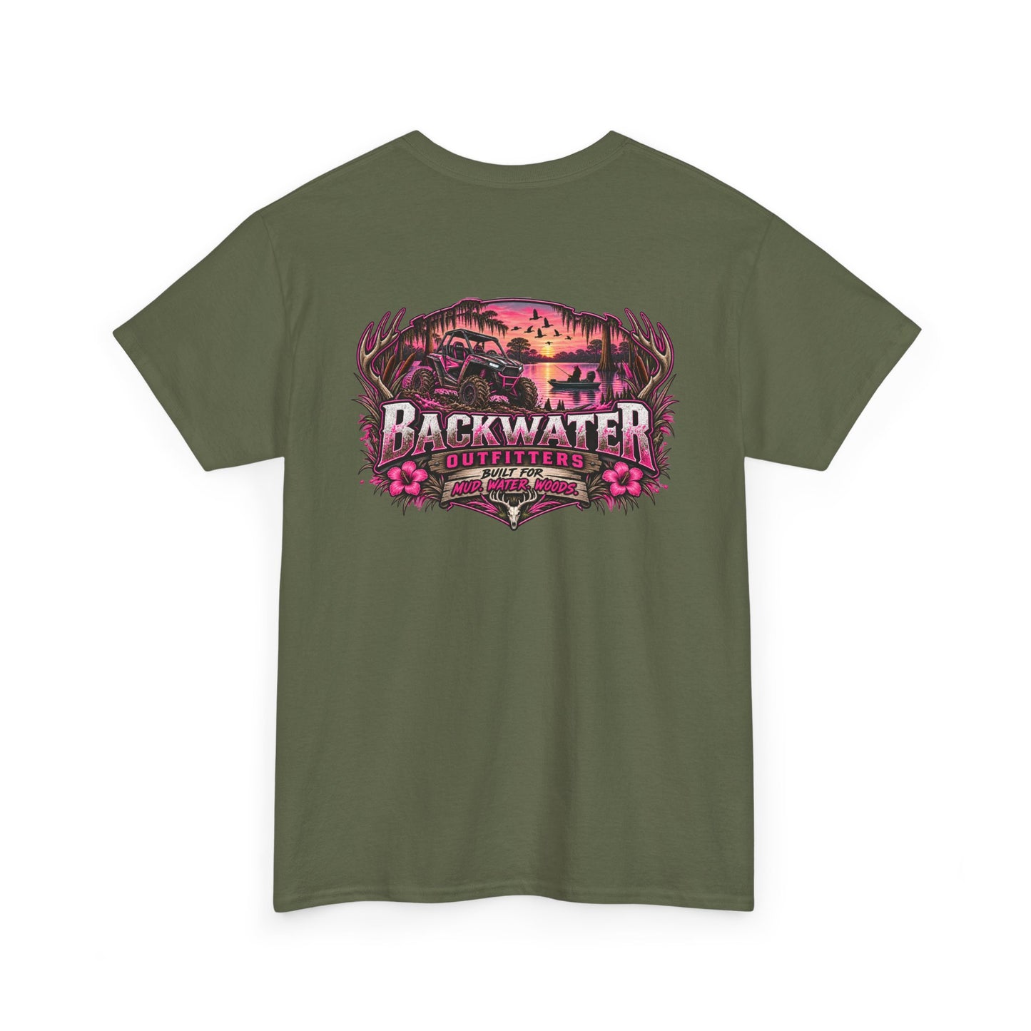 Backwater Sunset Tee — Coastal Fishing & Outdoors Graphic T-Shirt