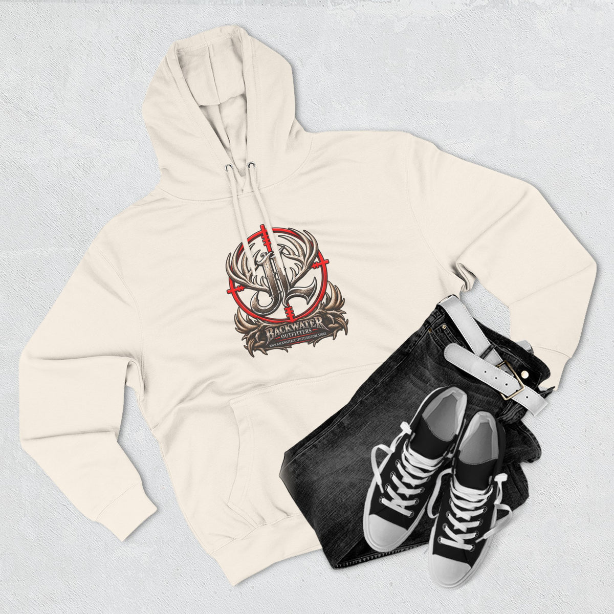 James Luker Indiana Creek Water Backwater Outfitters Hoodie Printify