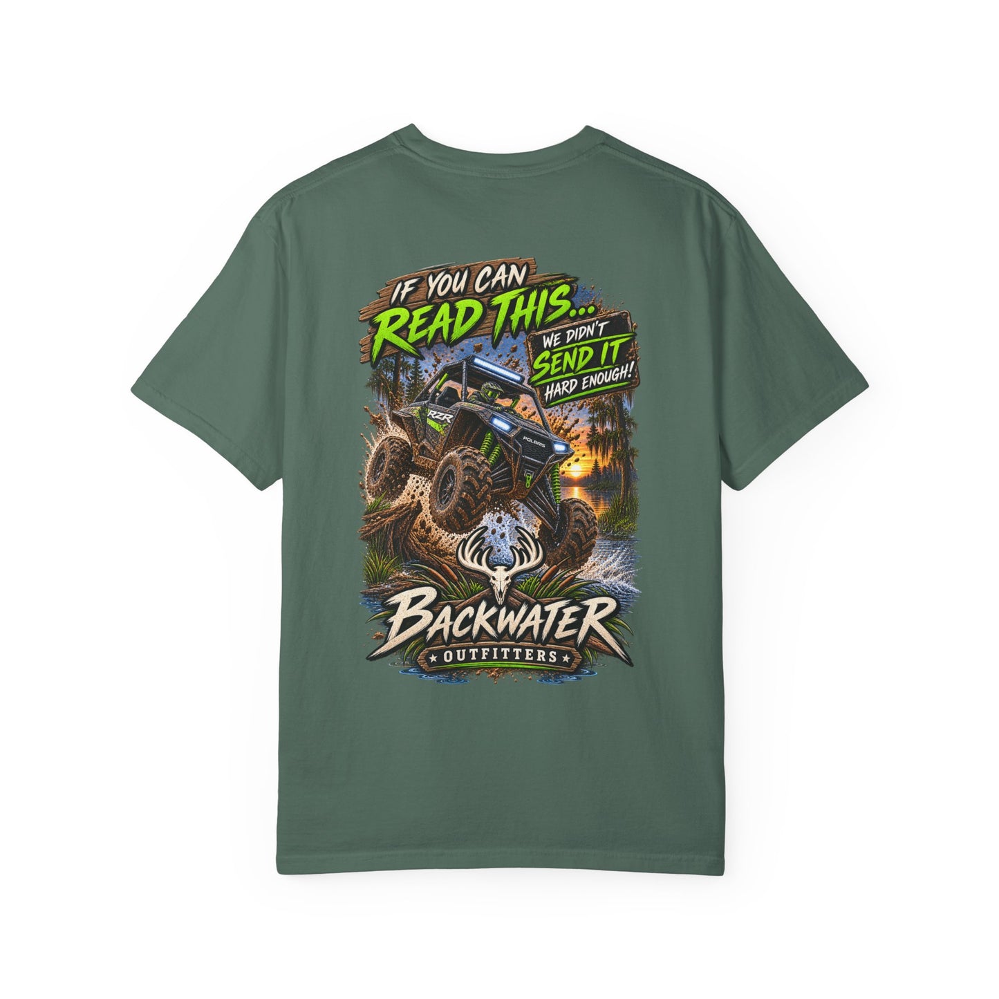 Backwater Outfitters Off-Road T-Shirt — "If You Can Read This... Send It" Mud Bogging Tee
