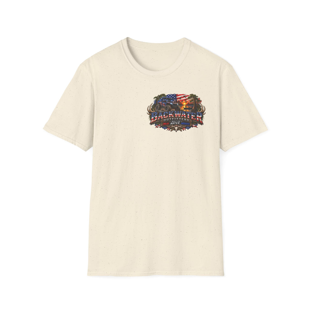 Patriotic Trailblazer T-Shirt — American Flag Motorcycle Graphic