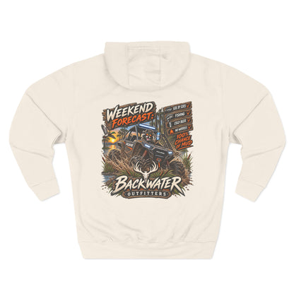 Backwater Outfitters "Weekend Forecast" Off-Road Hoodie — ATV Mud Riding Graphic Hoodie