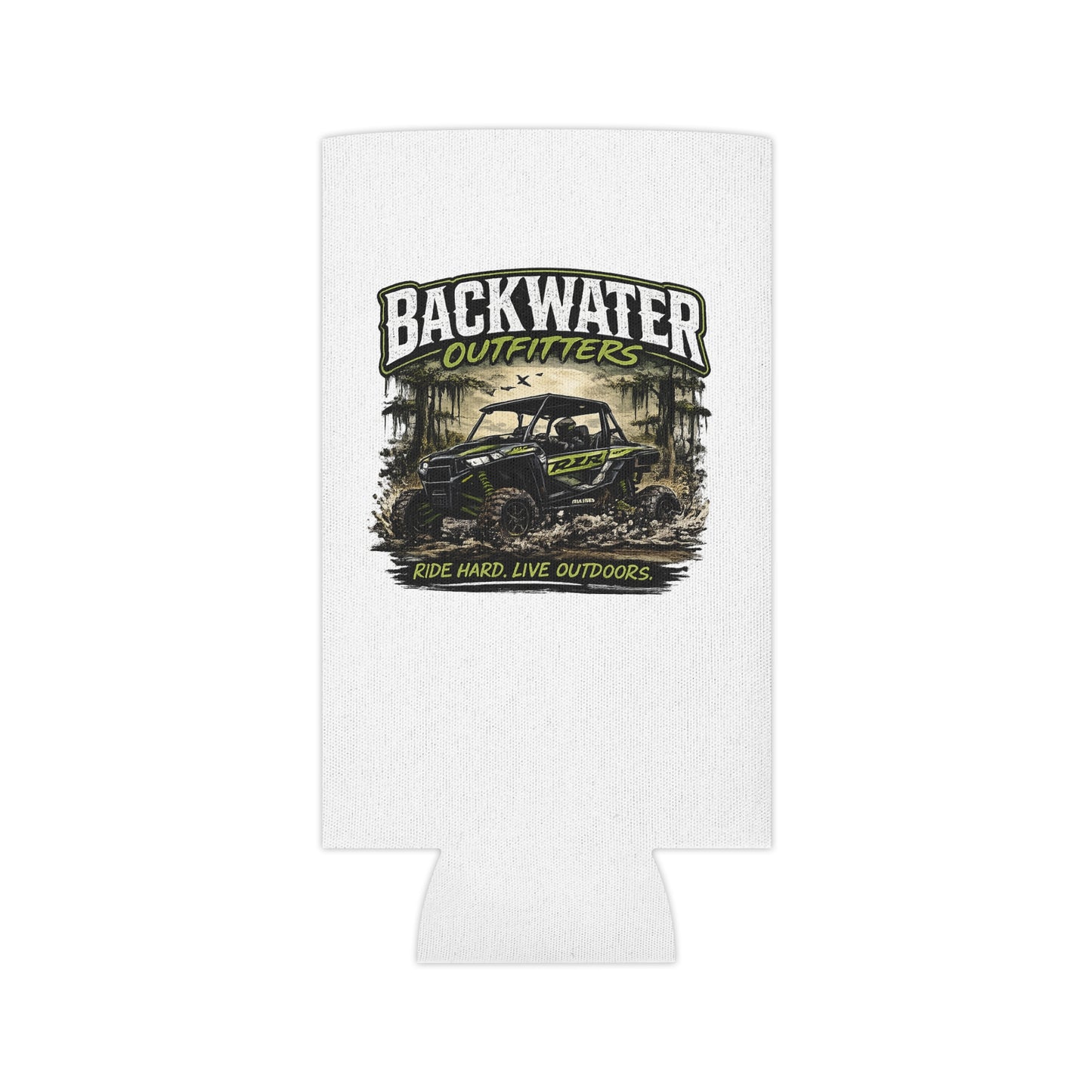 Backwater Outfitters Can Cooler – "Ride Hard, Live Outdoors" UTV Stubby Holder