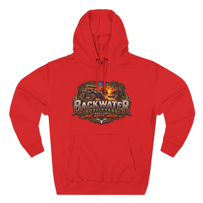 Backwater Outfitters Hoodie — 'Ride It • Hunt It • Fish It' Outdoor Pullover
