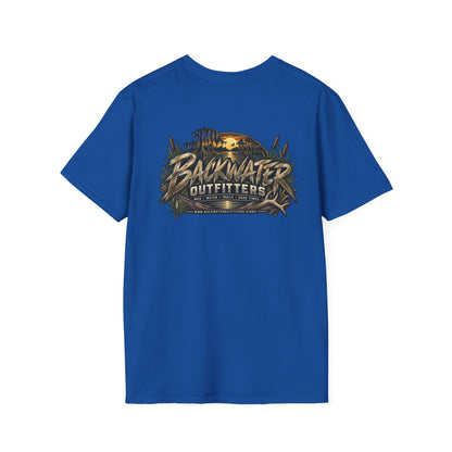 Backwater Outfitters T-Shirt – Sunset Marsh Fishing Tee Printify