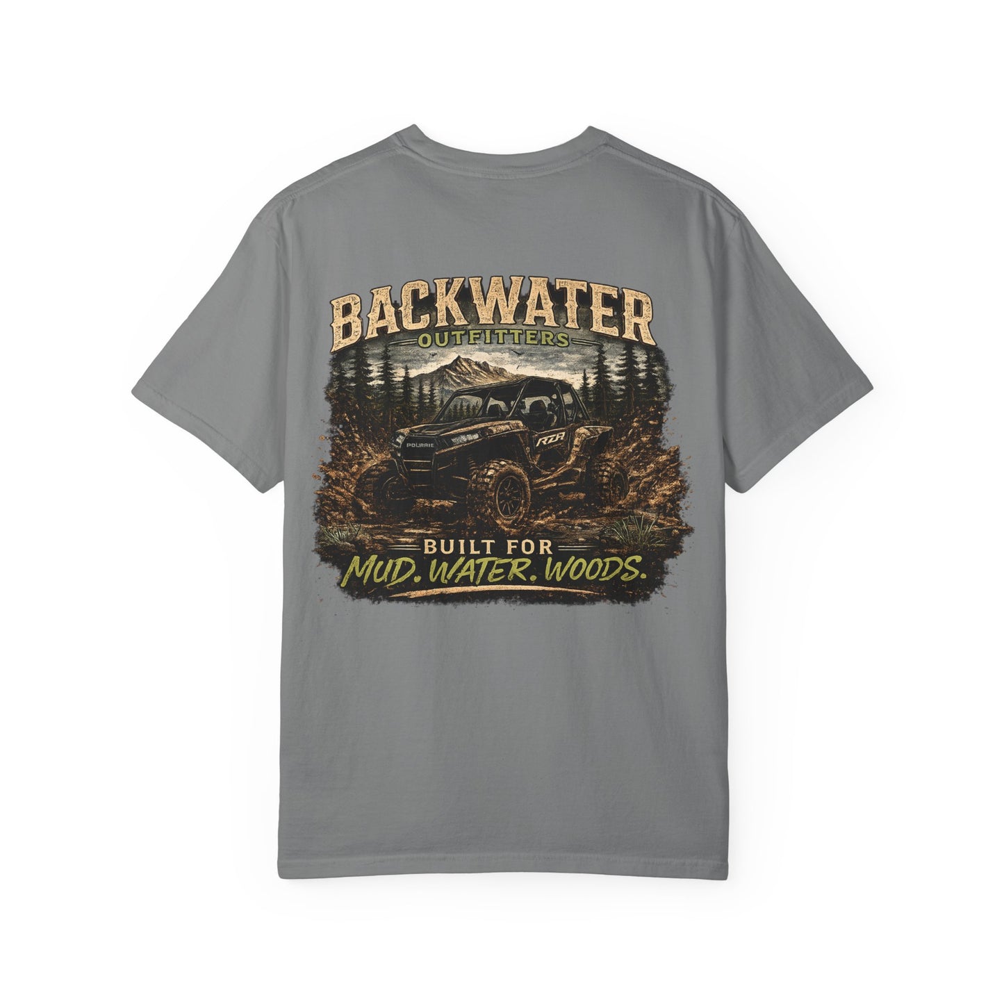 Backwater Offroad T-Shirt — "Built for Mud, Water, Woods" Graphic Tee
