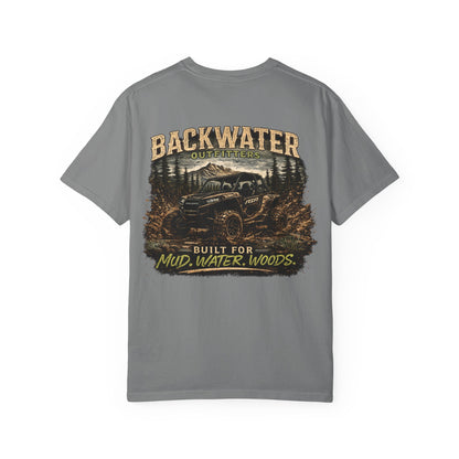 Backwater Offroad T-Shirt — "Built for Mud, Water, Woods" Graphic Tee