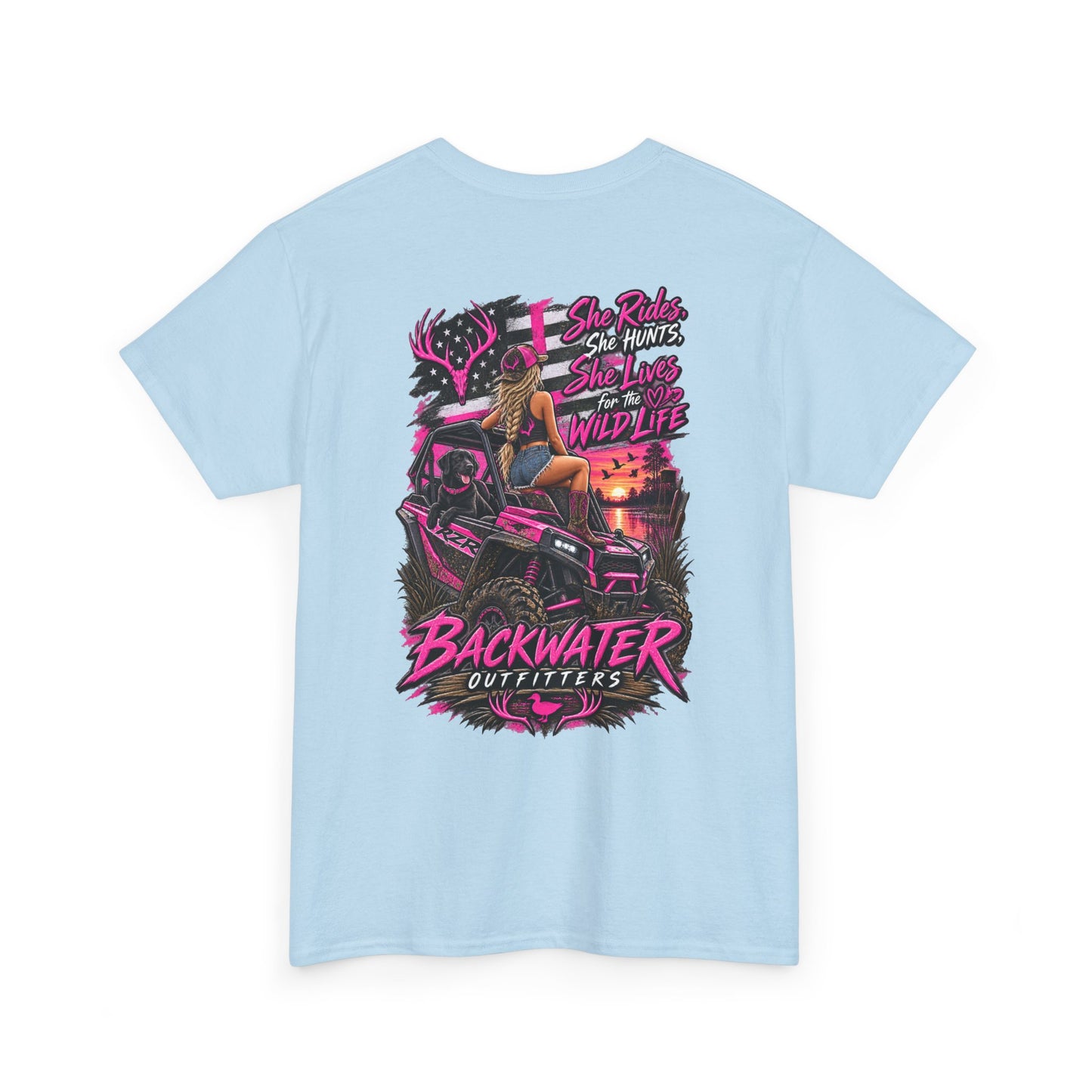 Backwater Bayou Graphic Tee — "Backwater Buttwhips" Outdoor Fishing & Hunting Shirt
