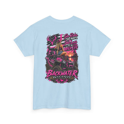 Backwater Bayou Graphic Tee — "Backwater Buttwhips" Outdoor Fishing & Hunting Shirt