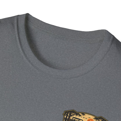 Backwater Outfitters Buggy T-Shirt — Vintage Sunset Fishing & Outdoors Tee