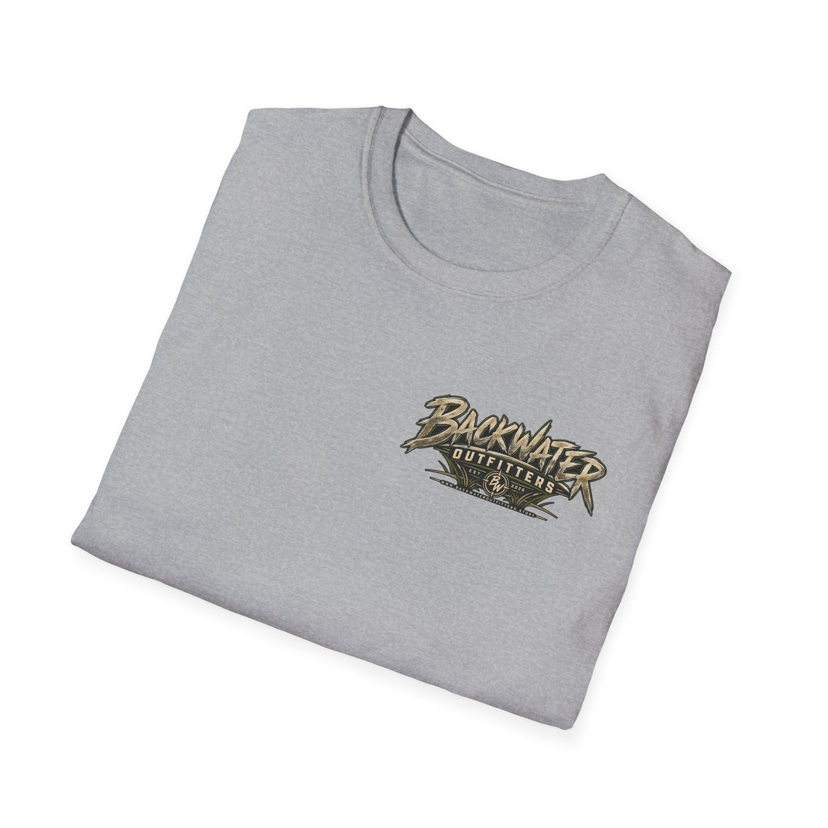 Backwater Outfitters T-Shirt – Sunset Marsh Fishing Tee Printify