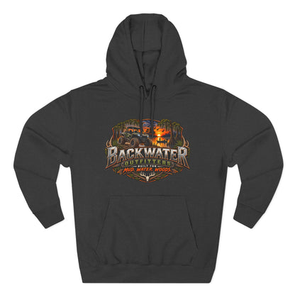 Backwater Outfitters Fishing Hoodie — "Master Baiter" Graphic Pullover