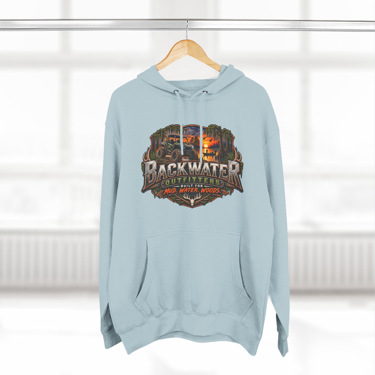 Backwater Outfitters "Weekend Forecast" Off-Road Hoodie — ATV Mud Riding Graphic Hoodie