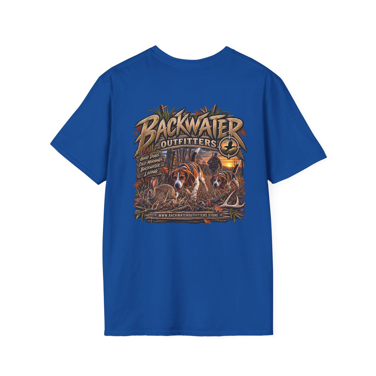 Backwater Outfitters Duck Hunting T-Shirt — Waterfowl Hunting Graphic Tee Printify