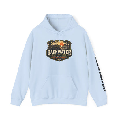 Backwater Outfitters Hoodie — Outdoor Off-Road Graphic Pullover