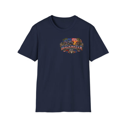 Patriotic Trailblazer T-Shirt — American Flag Motorcycle Graphic
