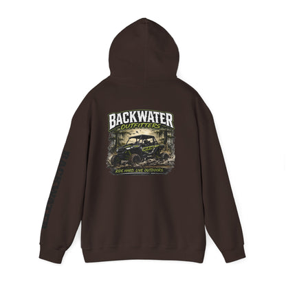 Backwater Outfitters Hoodie — Outdoor Off-Road Graphic Pullover Printify