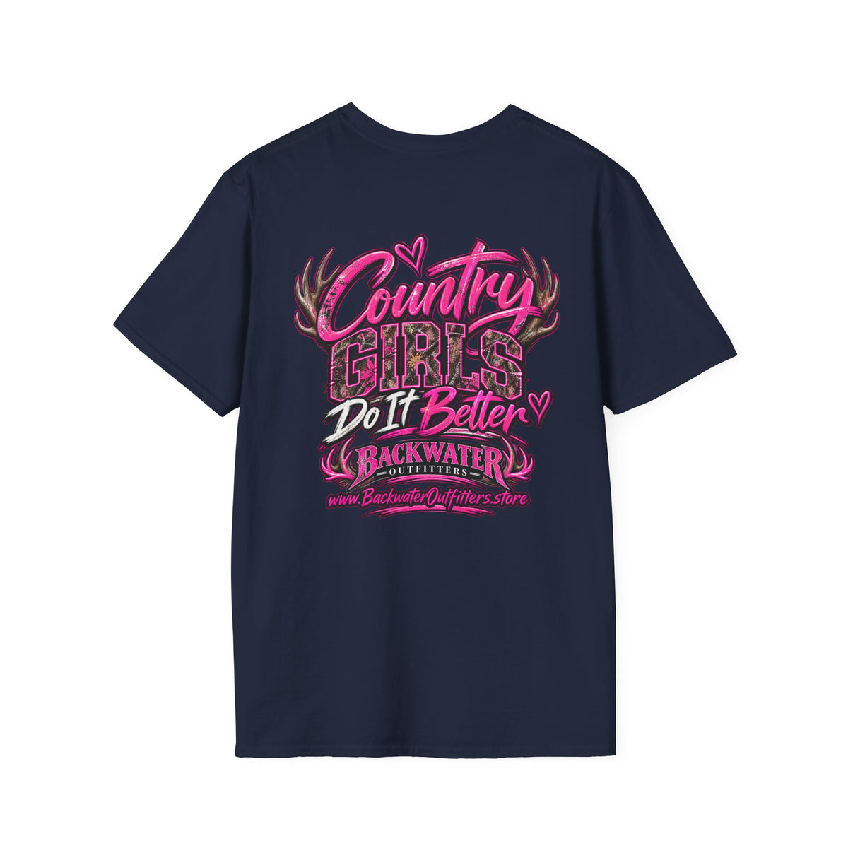 Women Country Girls Do It Better Backwater Graphic T-Shirt Printify