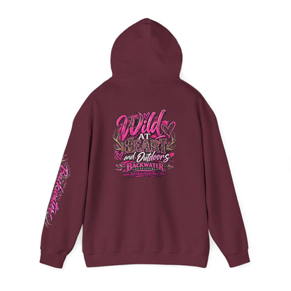 Backwater 'Wild At Heart' Hoodie – Outdoors Adventure Pullover Printify