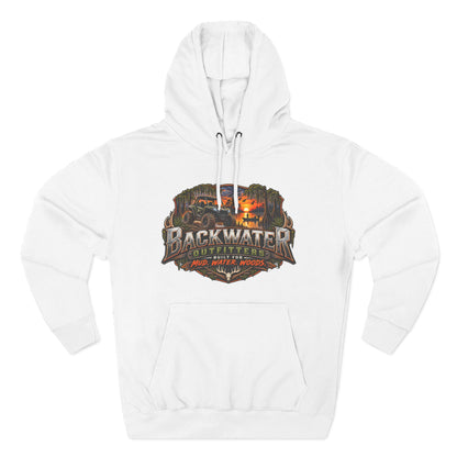 Backwater Outfitters Fishing Hoodie — "Master Baiter" Graphic Pullover