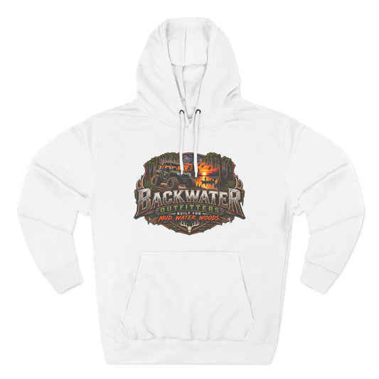 Backwater Outfitters Fishing Hoodie — "Master Baiter" Graphic Pullover