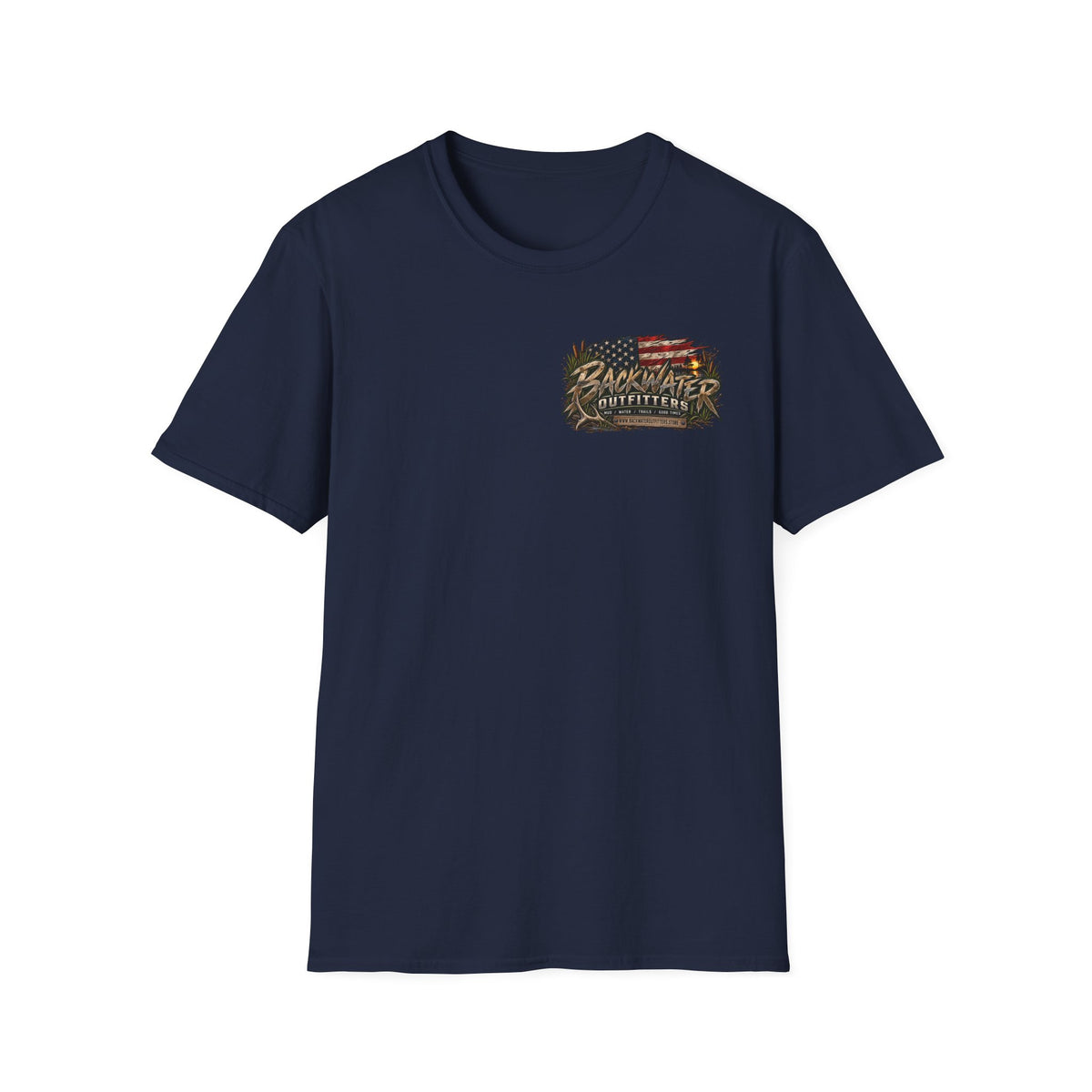 Backwater Outfitters Outdoor Fishing Graphic T-Shirt