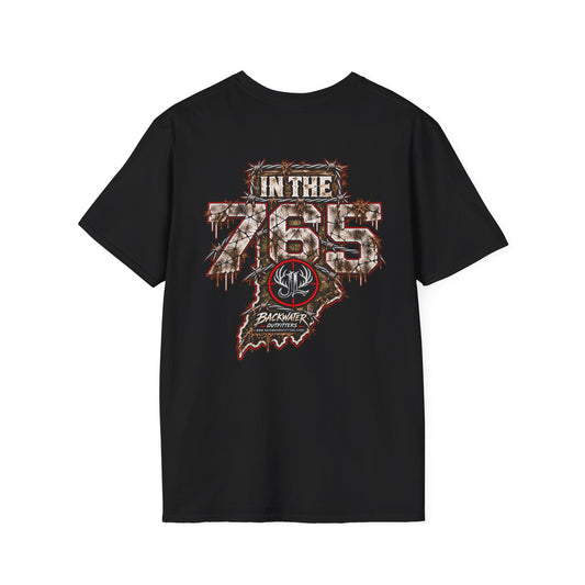 James Luker in the 765 t shirt by Backwater Graphic T-Shirt Printify
