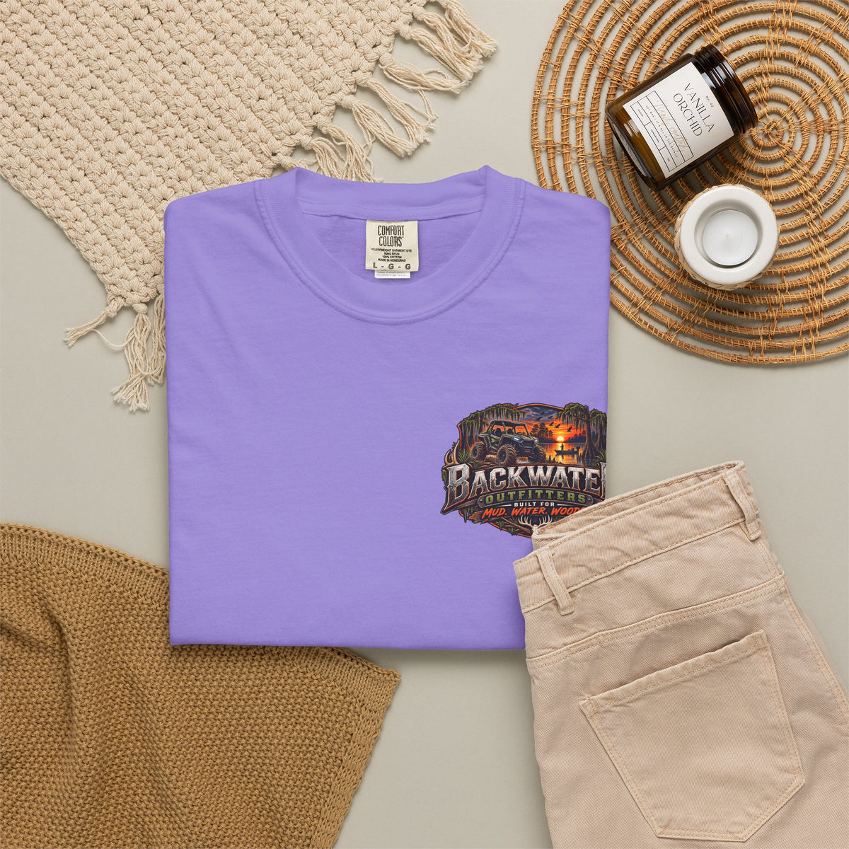 Backwater Outfitters Deer Graphic T-Shirt Printify