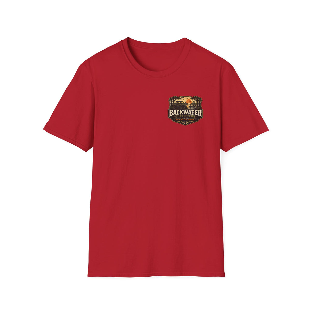 Backwater Outfitters Buggy T-Shirt — Vintage Sunset Fishing & Outdoors Tee