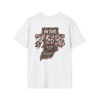 James Luker in the 765 t shirt by Backwater Graphic T-Shirt Printify