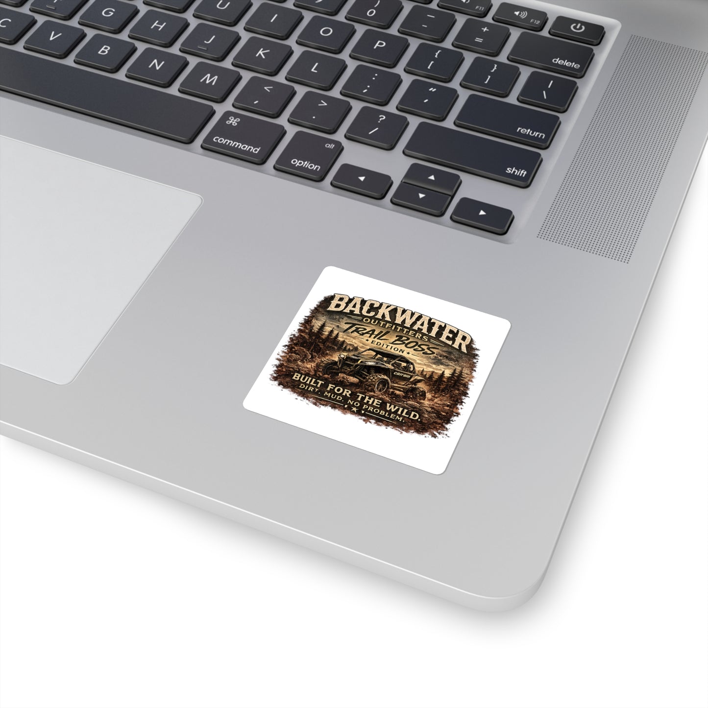 Backwater Outfitters Trail Boss Sticker — Built for the Wild UTV Off-Road Square Sticker