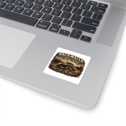 Backwater Outfitters Trail Boss Sticker — Built for the Wild UTV Off-Road Square Sticker