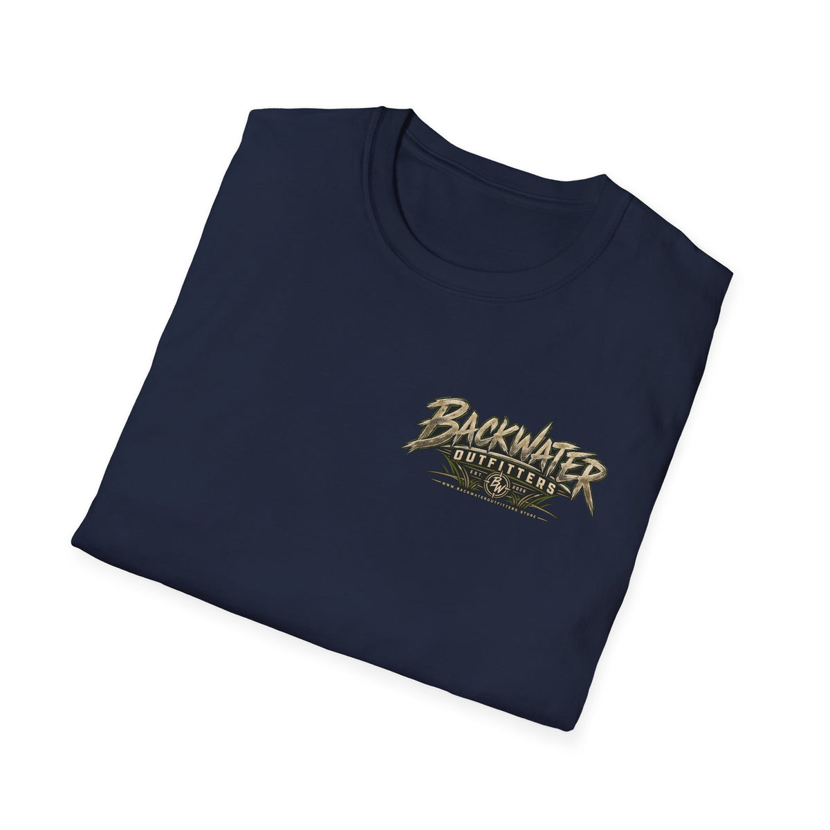 Backwater Outfitters T-Shirt – Sunset Marsh Fishing Tee Printify