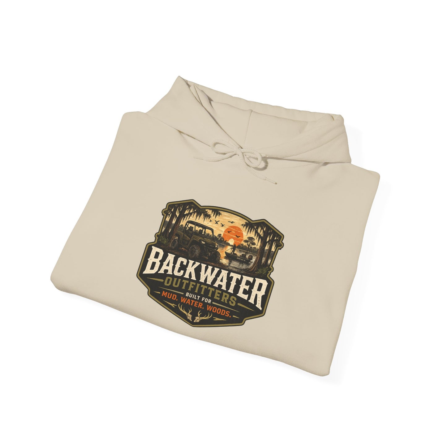 Backwater Outfitters Hoodie – Off‑Road UTV Adventure Sweatshirt