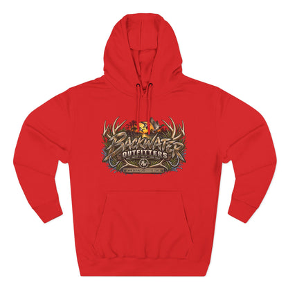 Backwater Outfitters Hoodie — Off‑Road Adventure Fleece Pullover Printify