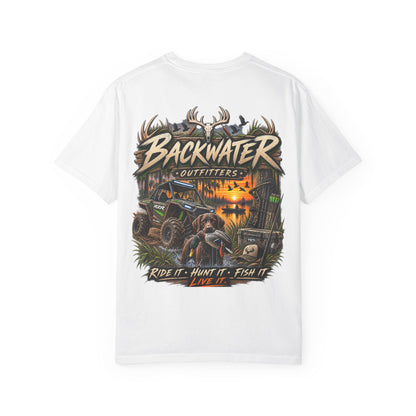 Backwater Outfitters Graphic T-Shirt — Ride It • Hunt It • Fish It