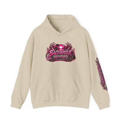 Girl Backwater Outfitters "Mud Looks Better Pink" Hoodie Printify